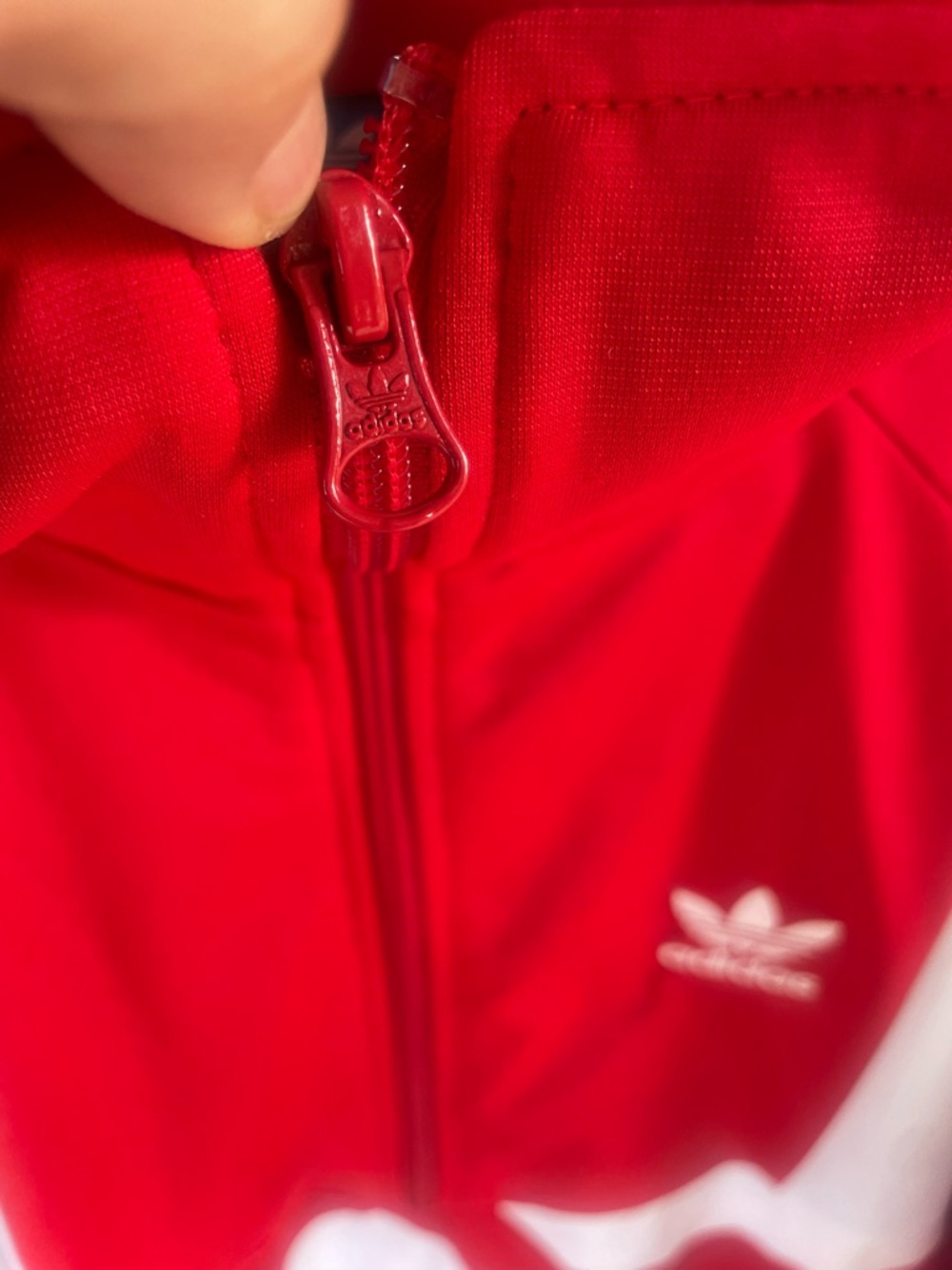 Adidas BOLD AGE track suit maxi Red & White Dress pockets - Picture 6 of 13